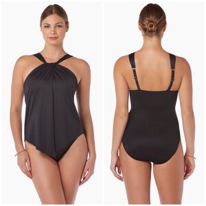 MAGICSUIT Tara One Piece Swimsuit Black Underwire Women's Beach Sz 12 NWT